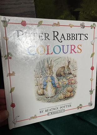 Книга англійською беатрікс поттер кролик пітер peter rabbit’s colours вивчення кольорів