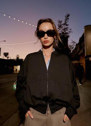 Интерлочная куртка бомбер zara - s, m, l