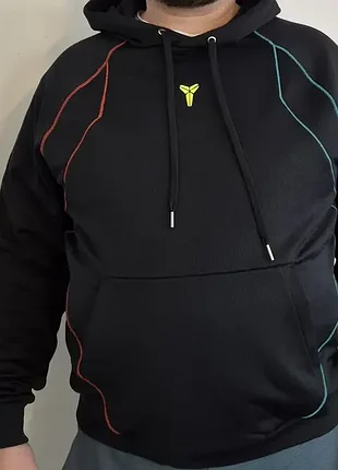 Мужская толстовка nike kobe therma-fit pullover black hoodie hj8109 011, размер l.