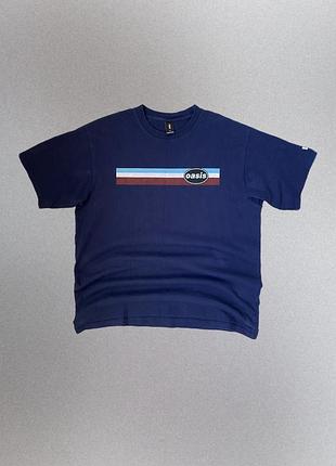 Лімітована футболка levi's x oasis колаборація синя оригінальна мерч