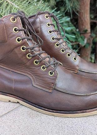 Чоловічі коричневі чоботи черевики timberland