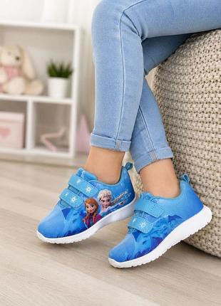 Кроссовки для девочки «холодное сердечко» (frozen) с ельзой и анной