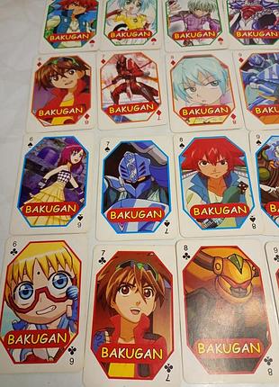 Гральні карти "бакуган" "bakugan"  36 штук карты игральные коллекционные