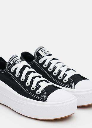 Жіночі кеди низькі converse ctas move ox 570256c-001 37 (6.5) 23.5 см  чорні