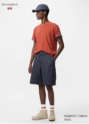 Шорти uniqlo+jw anderson сині cargo shorts