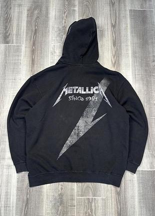 Metallica 2011, вінтажна худі з капюшоном на блискавці, стрітвір, рок, стиль y2k, чорна, чоловіча, розмір xl