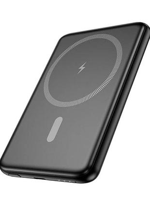Зовнішній акумулятор hoco j140a tony pd20w ultra-thin magnetic power bank(5000mah) black