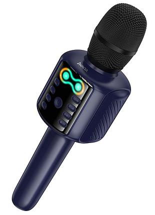 Портативна колонка-мікрофон hoco l24 shine karaoke microphone, 5w, blue