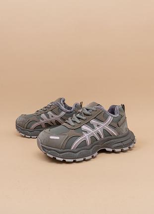 Женские утепленные кроссовки серые зимние 36-41 кроссовки жемнее allsy 1111958