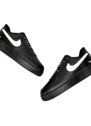 Nike air force 1 low w supreme black white
