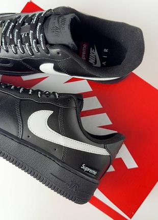 Nike air force 1 low w supreme black white