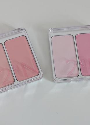 Корейские румяна 2an dual cheek blush 2 шт