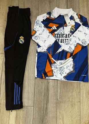 Футбольна форма для хлопчиків adidas реал мадрид, тренувальний набір, різнокольоровий, розмір 16 (11-12 років)