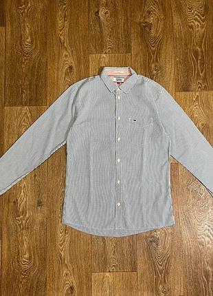 Оригінальна чоловіча сорочка tommy hilfiger jeans regular fit 100% cotton