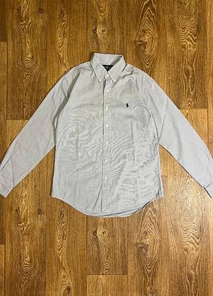 Класична чоловіча сорочка polo by ralph lauren custom fit dress shirt 100% cotton