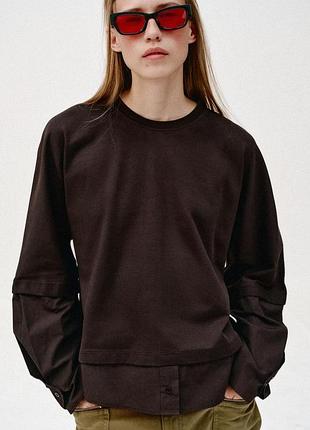 Комбінована сорочка zara - s, m