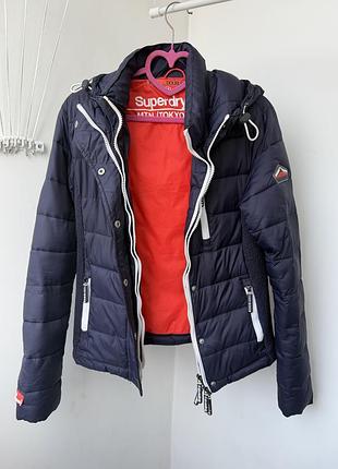 Оригінальна куртка superdry fuji double zip (розмір m / за фактом s)