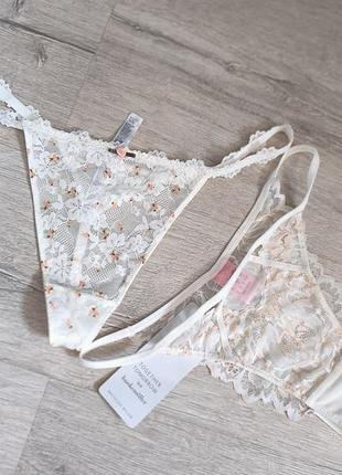 Нежные трусики,лот 2 ед.hunkmuler + primark m-l