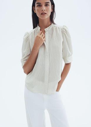 H&m легенька блуза в смужку р. м