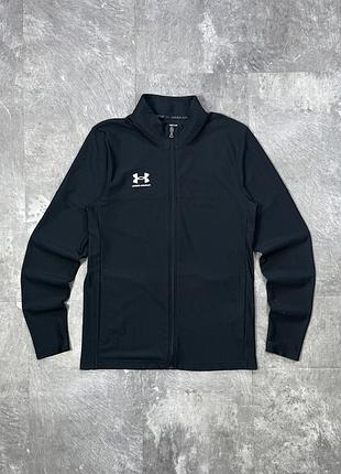 Спортивна кофта олімпійка under armour андер армур чоловіча на блискавці чорна розмір s / m оригінал zip jacket