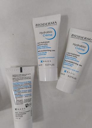 Зразки крему та сироватки для обличчя biderma hydrabio