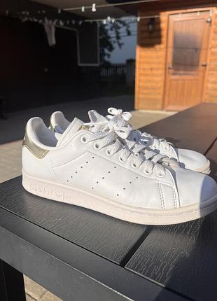 Originals stan smith w white/gold metallic, артикул g58184