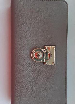 Оригінальний гаманець michael kors, натуральна шкіра саф’яно