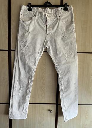 Dsquared2 джинсы белые