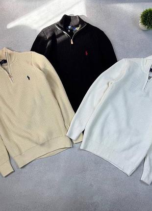 Polo ralph lauren / чоловічий светр / кофта polo ralph lauren / светр на блискавці / кофта поло / джемпер чоловічий / кофта з коміром