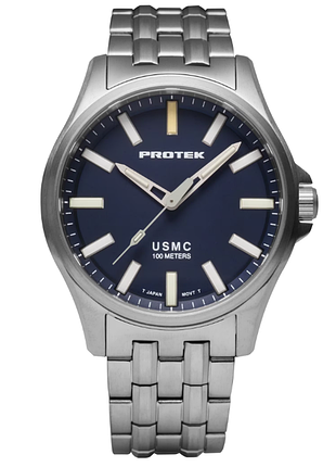 Мужские титановые часы protek cерый pt3103br 3103br