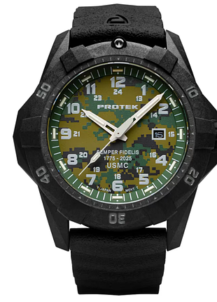 Мужские часы protek pt1015sfc usmc 250th birthday edition зеленый 1015sfc