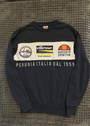 Світшот ellesse heritage вінтажний/ кофта з принтом xs-s
