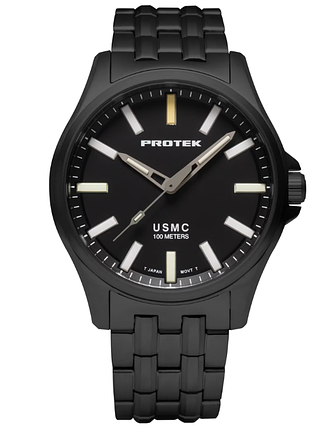 Мужские титановые часы protek pt3102br черный 3102br