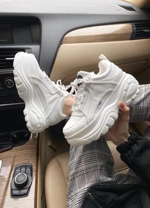 Кросівки buffalo london white fur кроссовки