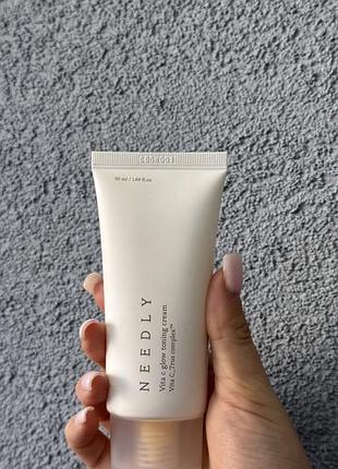 Зволожувальний крем з вітаміном c для сяйва шкіри needly vita c glow toning cream ❗️термін 03.05.2026❗️