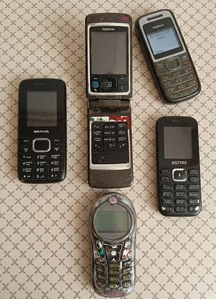 Nokia 6260, nokia 1200, motorola c115, astro a174, bravis base