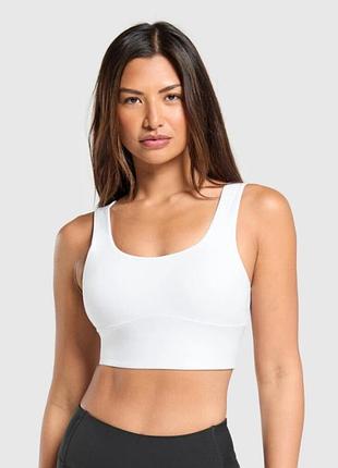 Топик gymshark b4a9l-wbbm*01 женск. белый m (194 796)