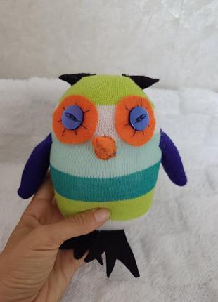 Мягкая игрушка сова ручной работы