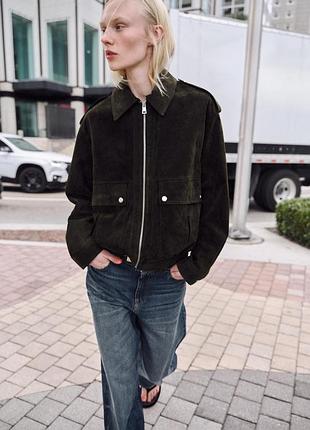 Куртка  натуральний замш zara