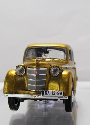 Конверсия москвич-401 1954, diamond. перекрас, лак, детализация 1:43 бокс.