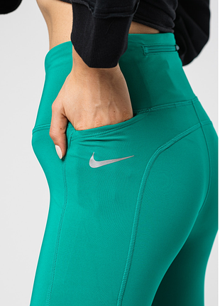 Лосины nike dri fit, в приятном мятном цвете, size l, состояние идеальное.