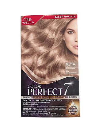 Крем-фарба для волосся wella color perfect 8/18 сяючий світло-перламутровий блонд 8390