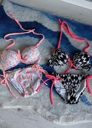 Розпродаж. купальник з подвійним пуш ап в стилі victoria secret. розмір xs