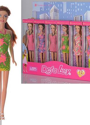 Кукла defa lucy современная девушка в разноцветным платье 29см 8258