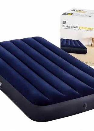 Надувной матрас intex 64757 classic downy airbed 99х191х25 см одноместный