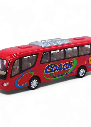 Металлическая машинка kinsmart автобус coach красный инерционный (ks 7101 w red)