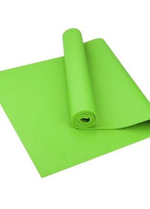 Коврик для фитнеса и йоги 173-61-0.4 см йогамат eva fitness-4 light green