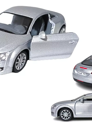 Машинка металева kinsmart 1:32 2008 audi tt coupe kt5335w інерційна / сріблястий