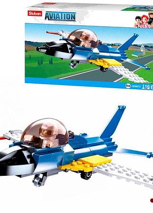 Конструктор sluban aviation m38-b0667c самолет, 116 деталей