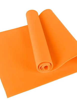 Коврик для фитнеса и йоги 173-61-0.4 см йогамат eva fitness-4 orange